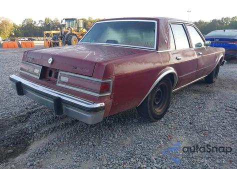 1986 Dodge Diplomat Se из США, поврежденный, VIN 1B3BG56P0GX588930